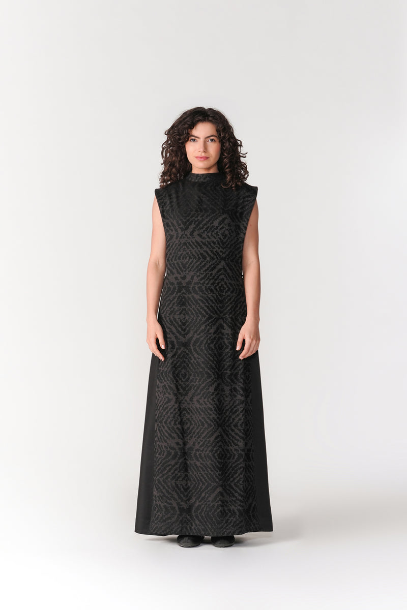 Layered Chenille Dress dress by Turn Black in black for women Worldwide