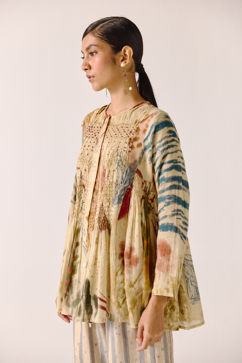 Frida Top - Abstract cotton by CORD for women Worldwide
