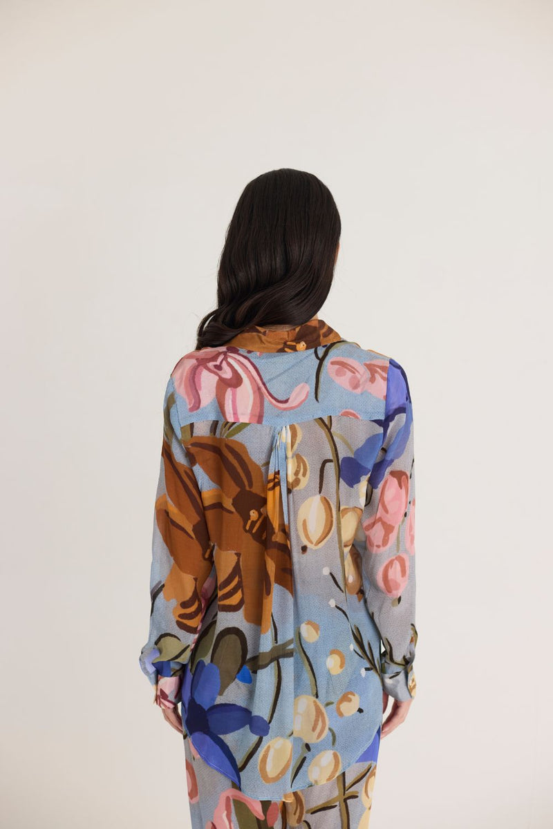 NICO CO-ORD SET by Yam in blue color for women Worldwide
