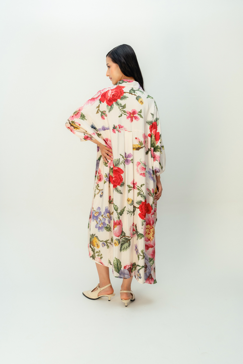 LASTING NOTE DRESS crepe dress by Ode to Odd in multi for women Worldwide
