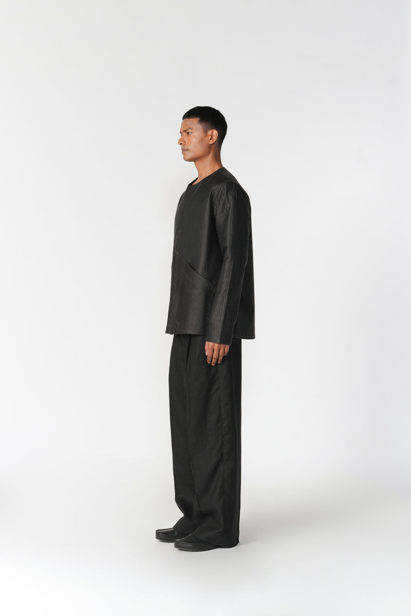 Short Mashru Jacket jacket/overlay by Turn Black in black for men Worldwide