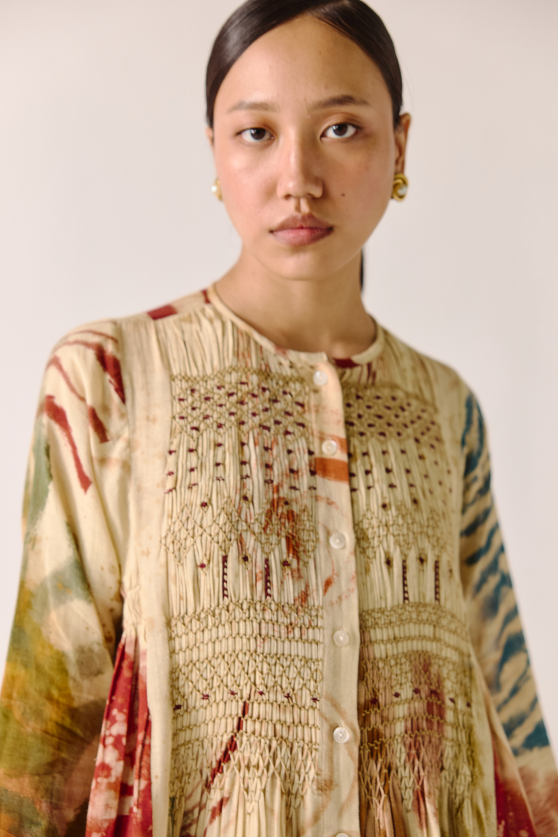 Frida Dress - Abstract cotton by CORD for women Worldwide