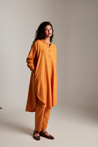 Mango Co-Linen Round Hem Kurta