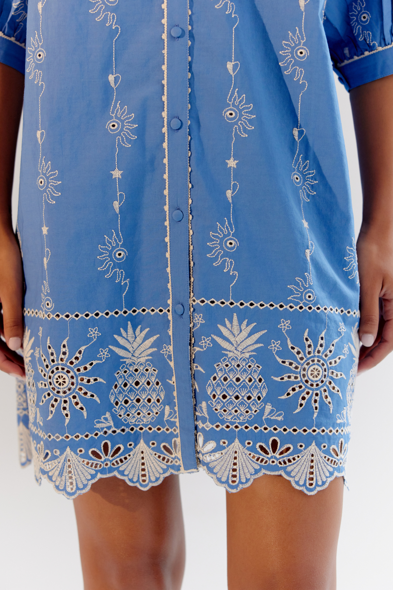 Rosa Mini - Blue poplin by NOIB for women Worldwide