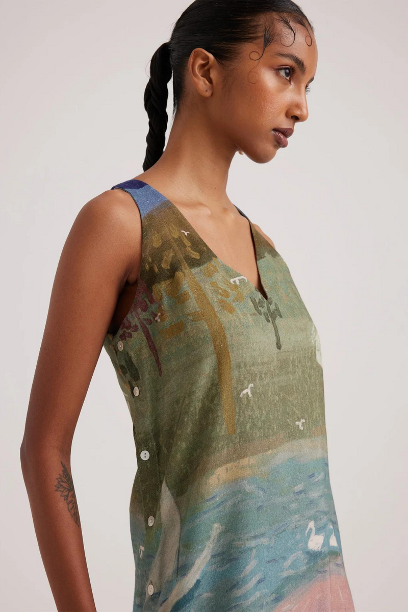 Zen Dress-Skater rayon by CORD for women Worldwide