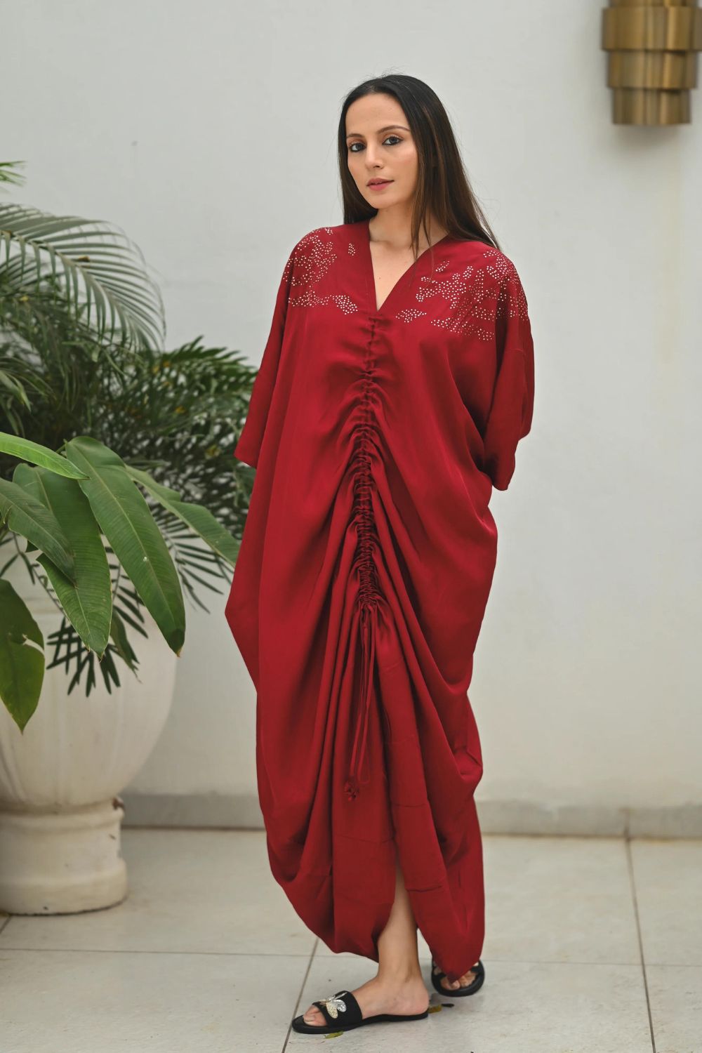 Crimson Sky - Kaftan Red