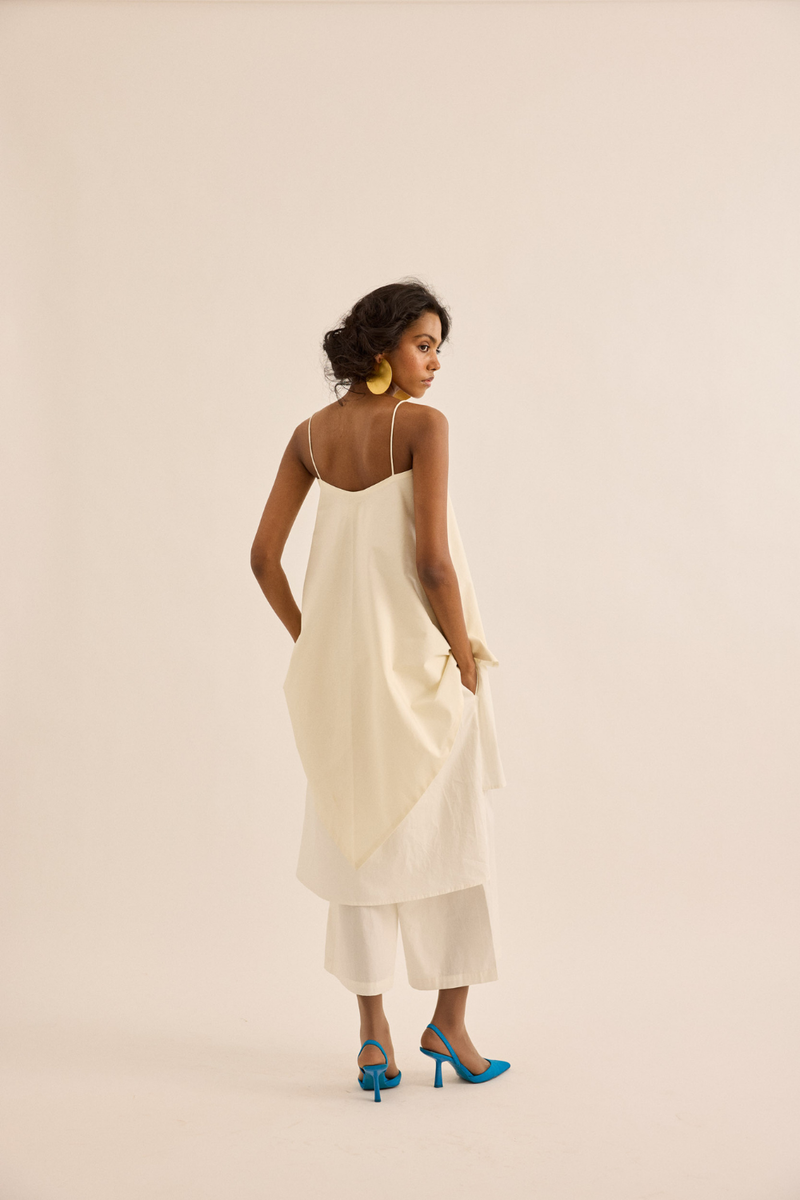 Casper Pants mul pant/trouser by Khara Kapas in ivory for women Worldwide