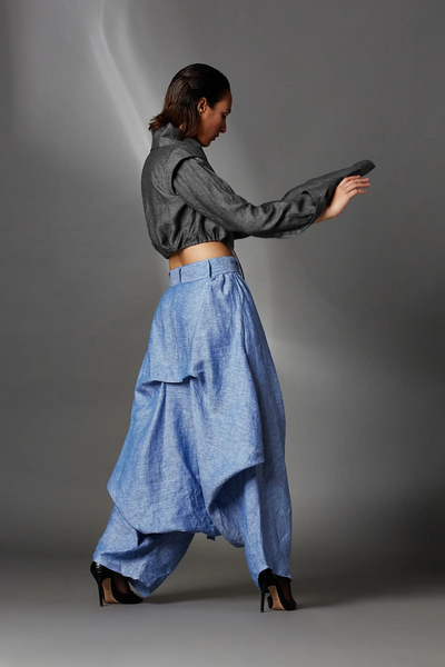 Abir Trousers in Blue-Light Blue