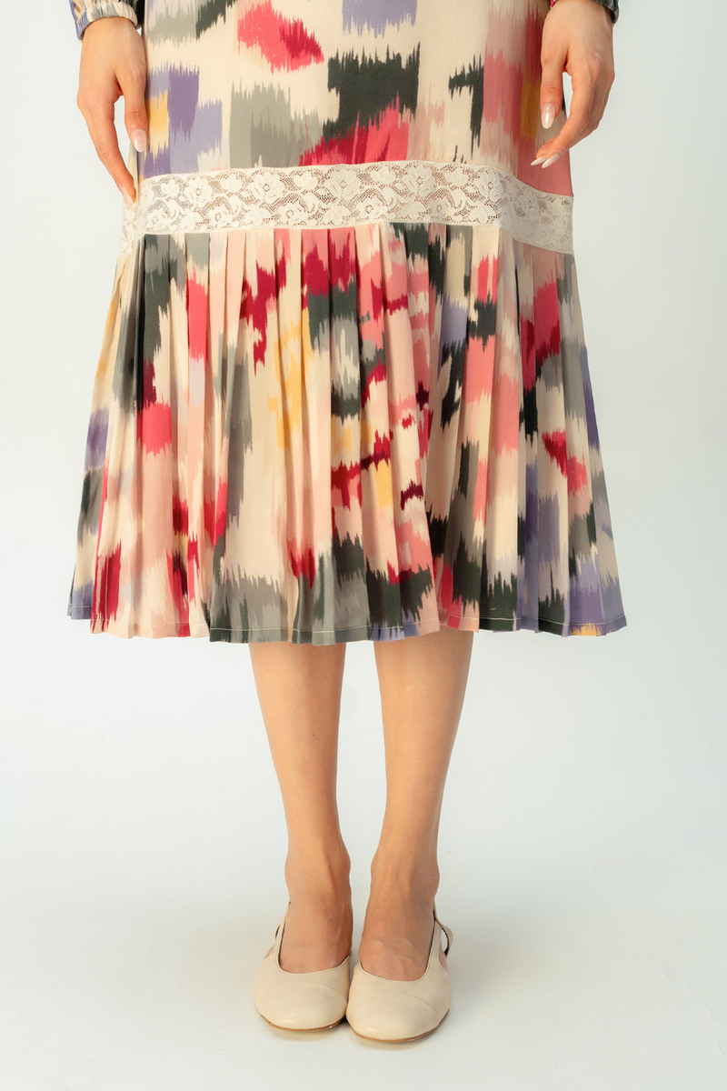 POWDER ROSE DRESS crepe dress by Ode to Odd in multi for women Worldwide