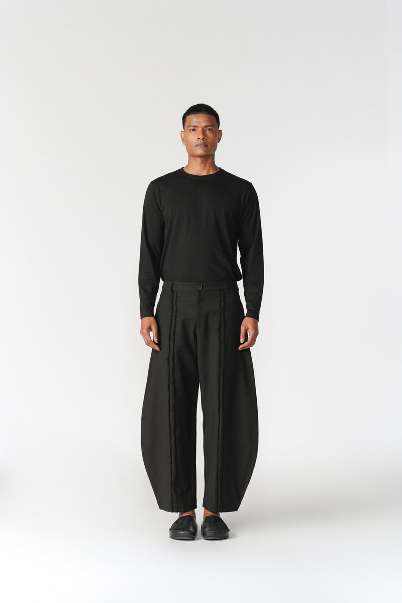 Slot Seam Pants pant/trouser by Turn Black in black for men Worldwide