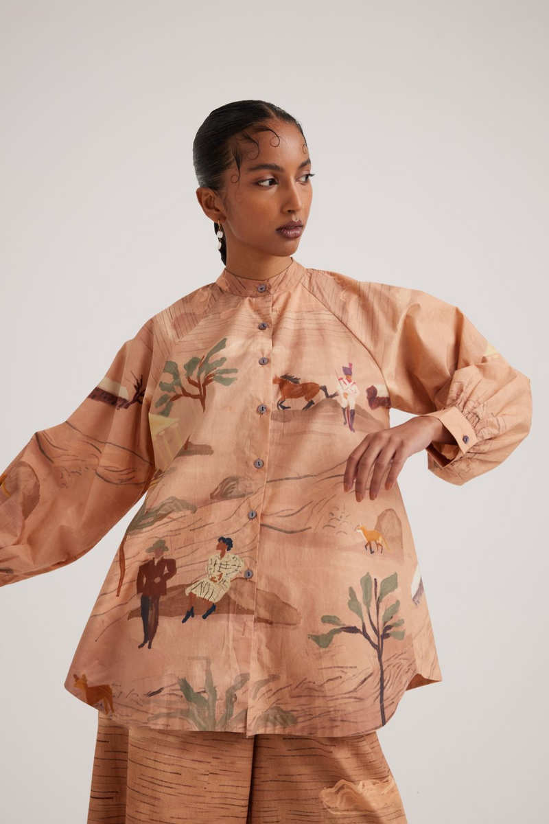 A-line Shirt-Derby satin by CORD for women Worldwide
