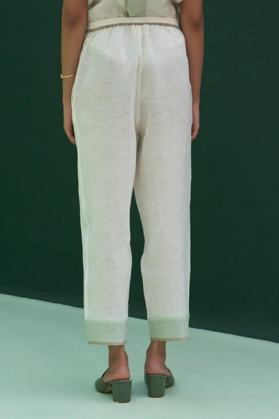 Inawi Border Linen Pant
- Ivory