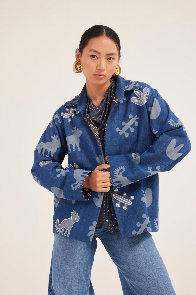 Iris Reversible Jacket silk by JodiLife for women Worldwide