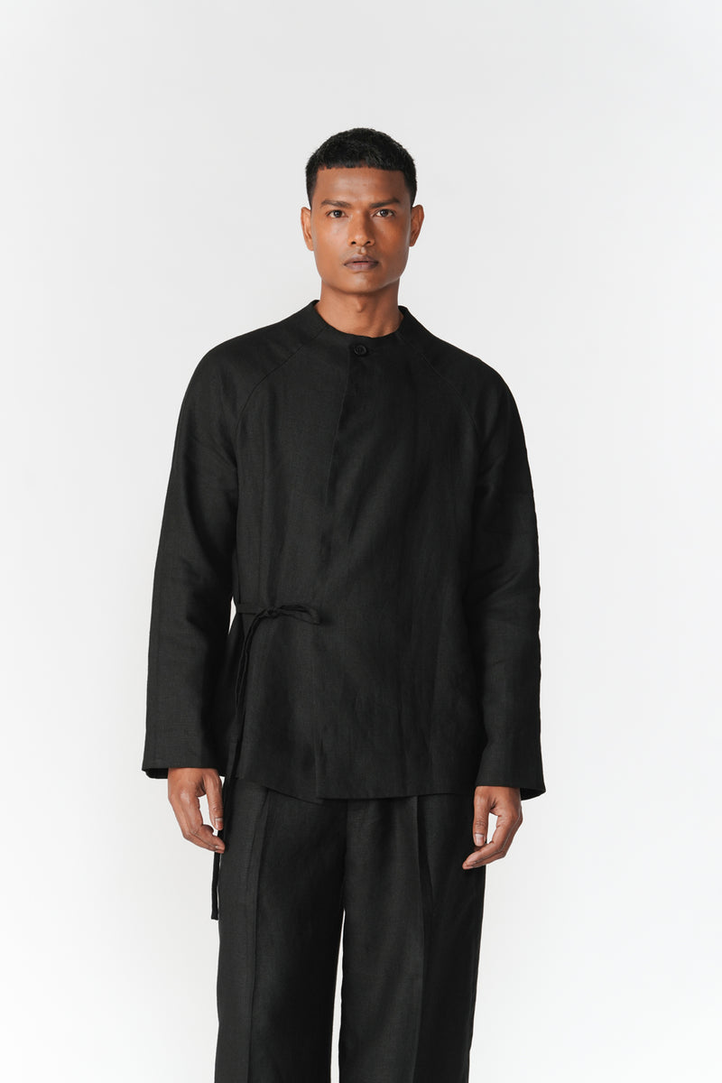 Tattva Set co-ord set by Turn Black in black for men Worldwide