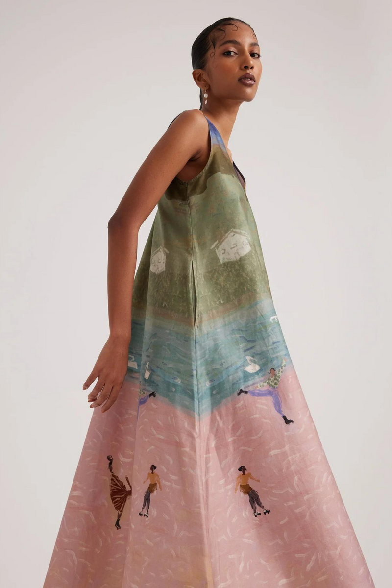 Ravine Dress-Skater satin by CORD for women Worldwide