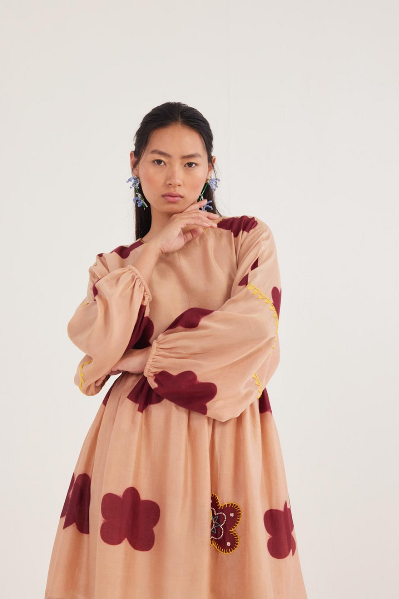 Nama Short Dress chanderi by JodiLife for women Worldwide