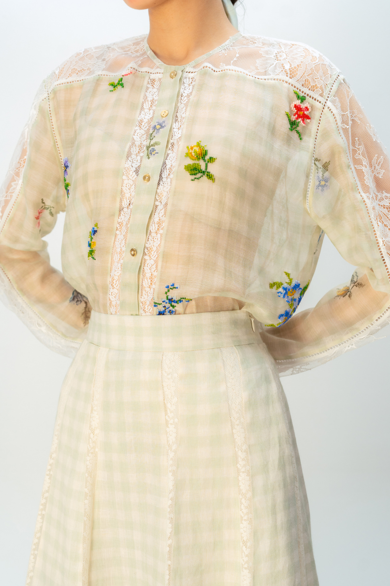 SUMMER SHIMMER SHIRT mul top/shirt by Ode to Odd in green for women Worldwide