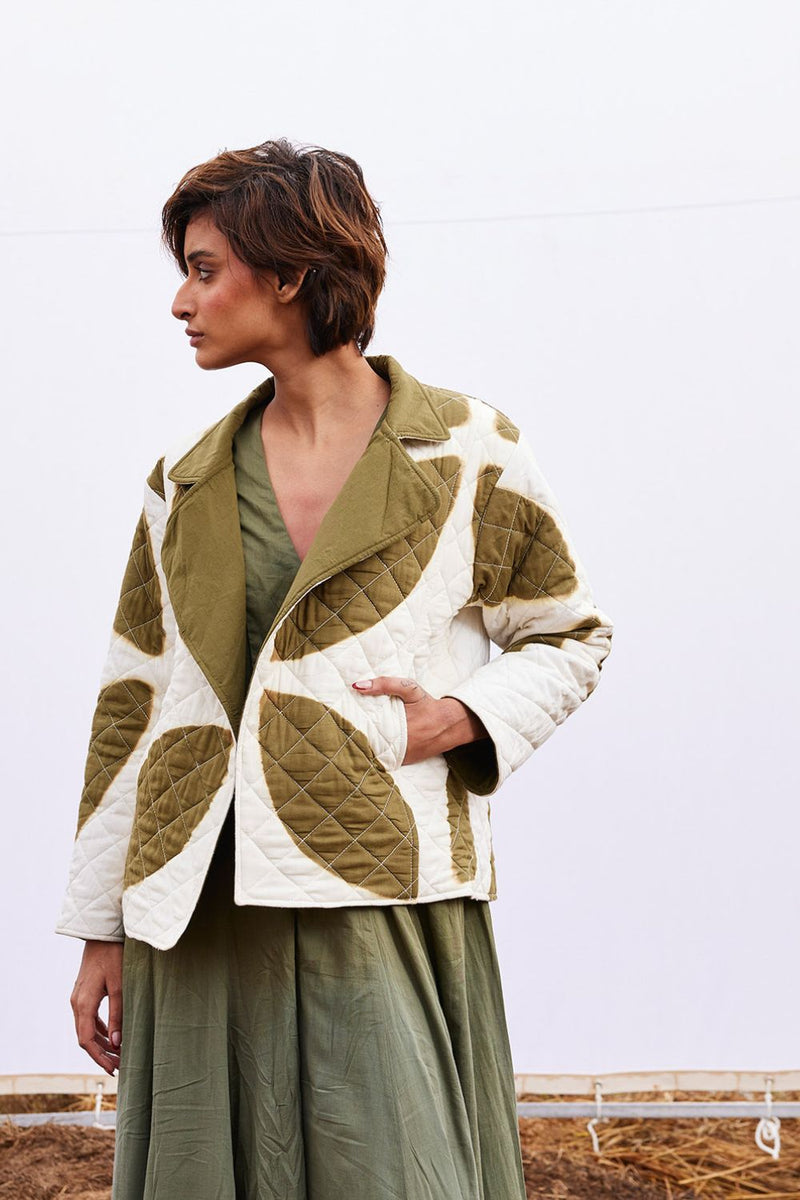 Basil jacket cotton by Khara Kapas in green for women Worldwide