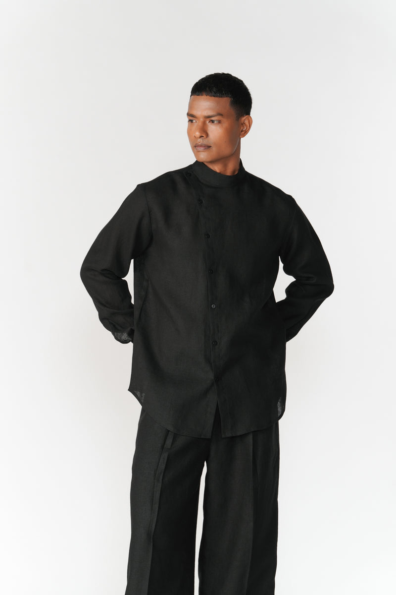 Divy Set co-ord set by Turn Black in black for men Worldwide