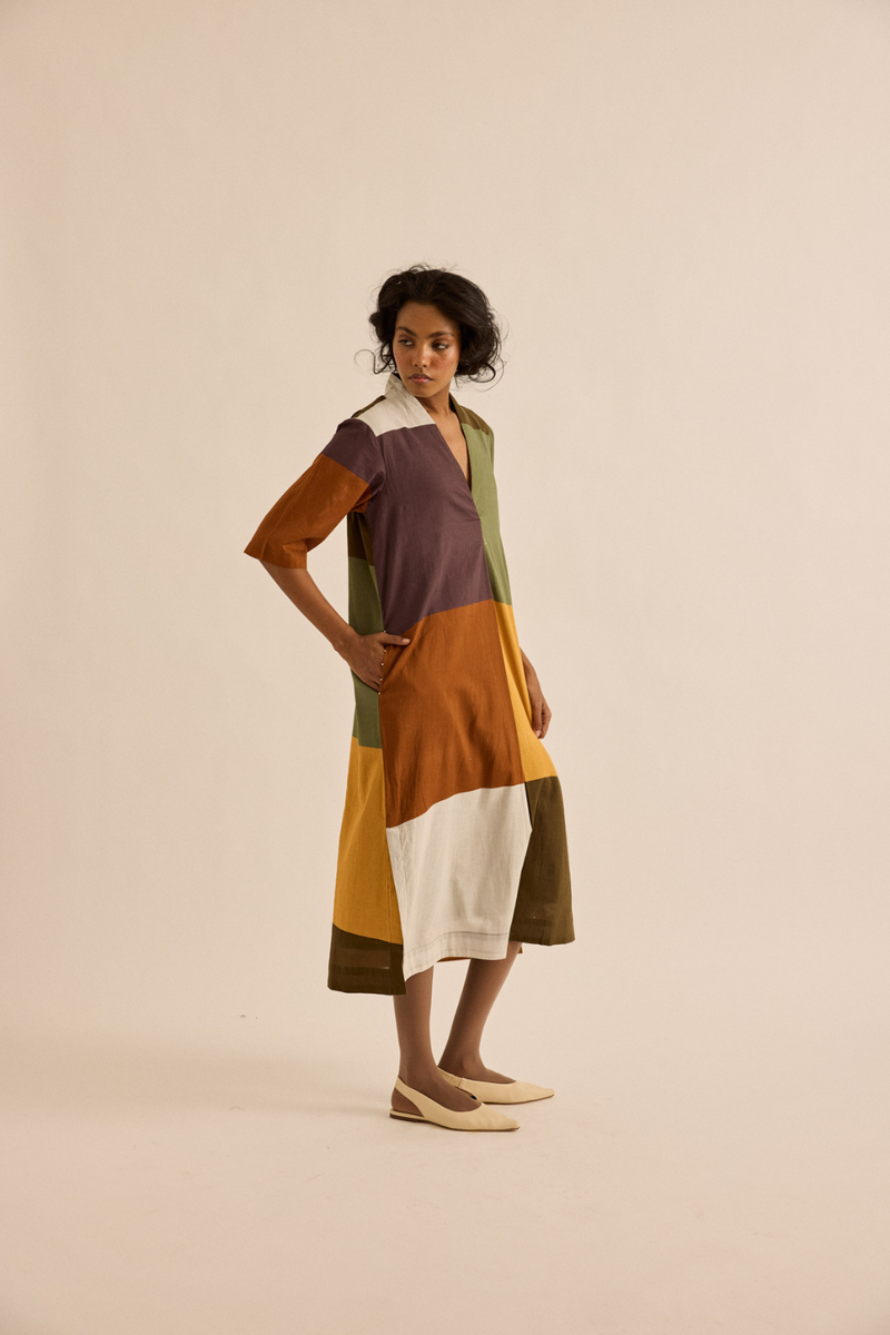 Marl Dress mul dress by Khara Kapas in multicolor for women Worldwide