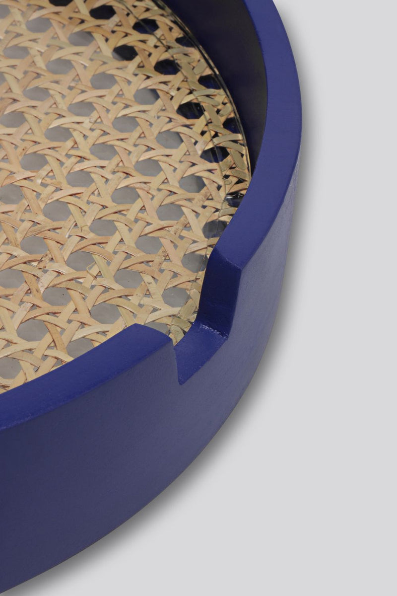 Fika Tray - Midnight Blue linen by Gado Living for Worldwide