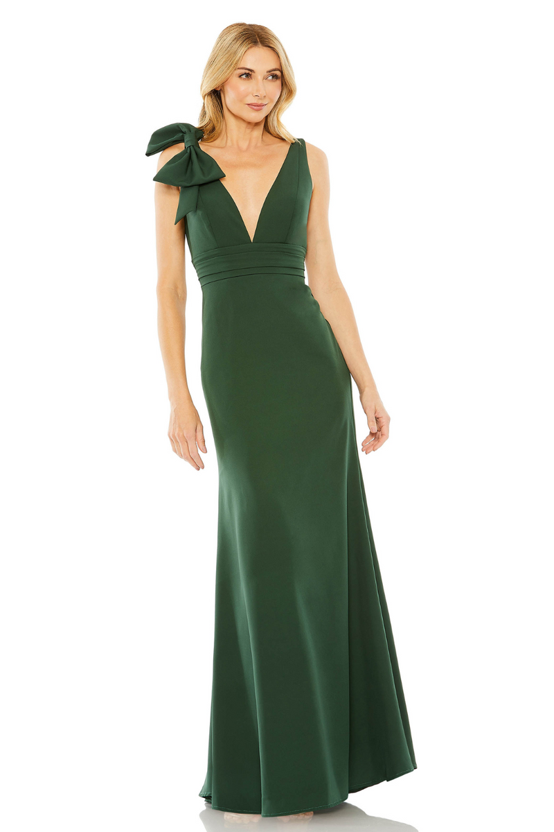49454-Mermaid Gown-Green by Mac Duggal in green color for women Worldwide