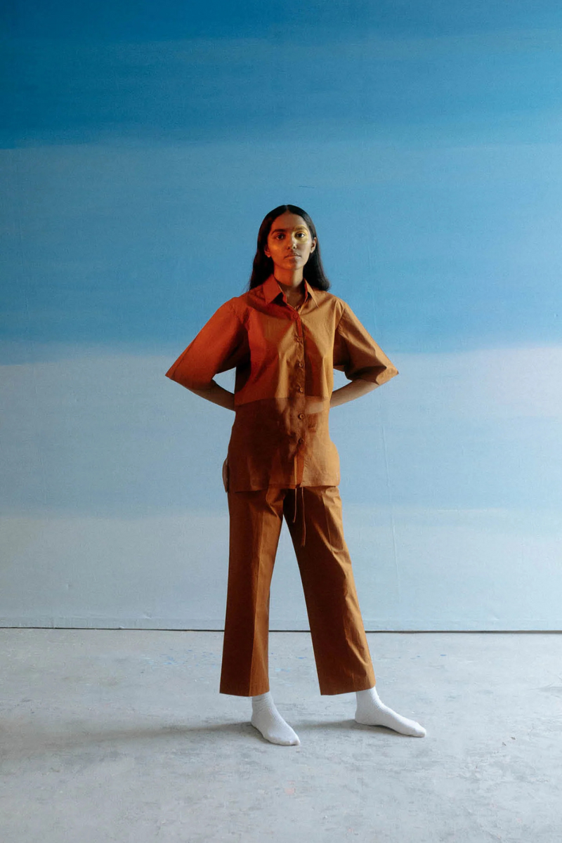 ASAMI ORGANZA PANT SET organza by Ituvana in black color for women Worldwide