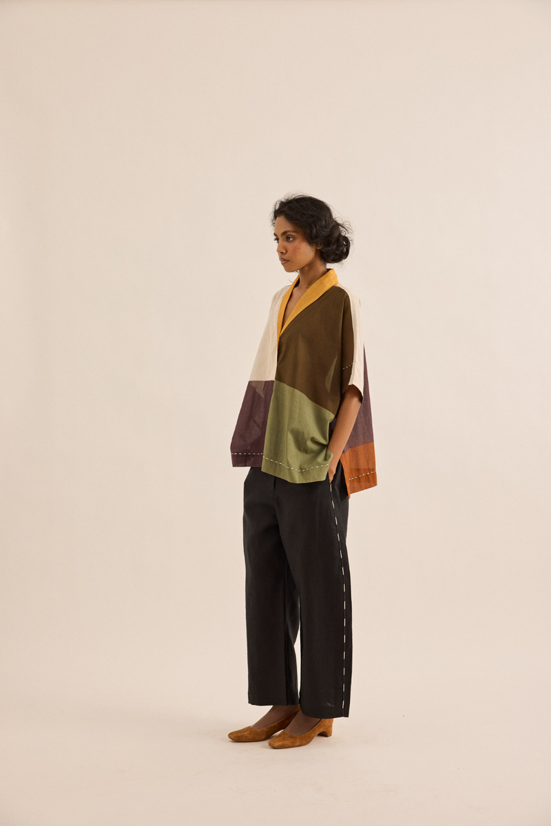 Navara Top mul top/shirt by Khara Kapas in multicolor for women Worldwide