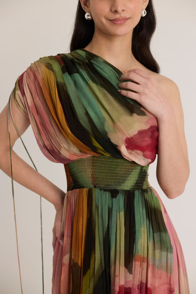 TILLY ONE SHOULDER DRESS mul by Yam in multi color for women Worldwide