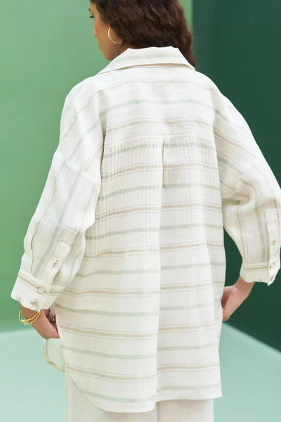 Kiku Striped Linen Shirt
- Mint