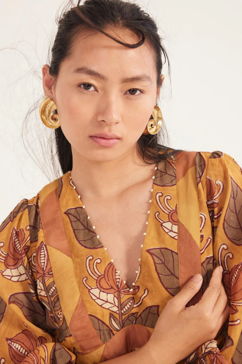 Dani Peasant Dress silk by JodiLife for women Worldwide