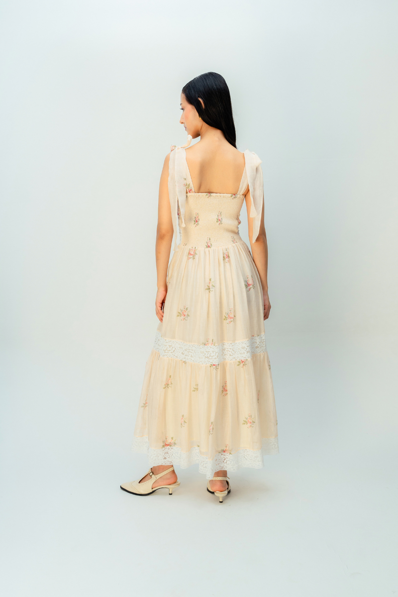 CREAME SUNSET DRESS mul dress by Ode to Odd in blush pink for women Worldwide