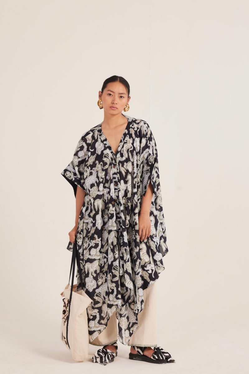 Ika Asymmetrical Dress muslin by JodiLife for women Worldwide