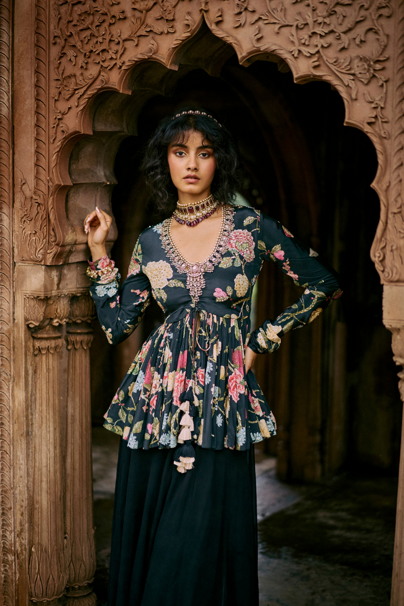 PH-2495 
Peplum 
Plazzoo Set by Paulmi & Harsh for women Worldwide