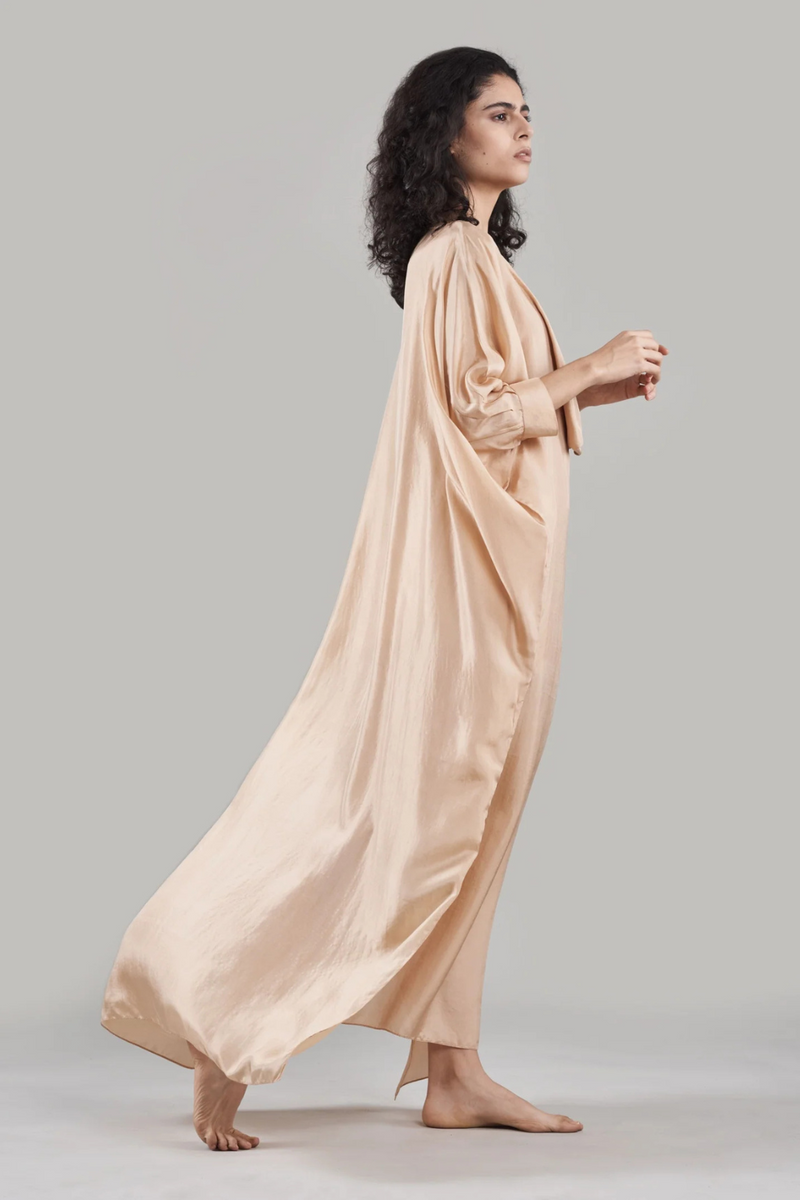 Lavi Kaftan silk by Ituvana in black color for women Worldwide