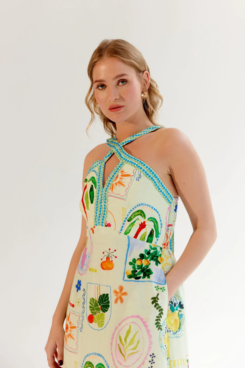 Aida Maxi - Postcard linen by NOIB for women Worldwide