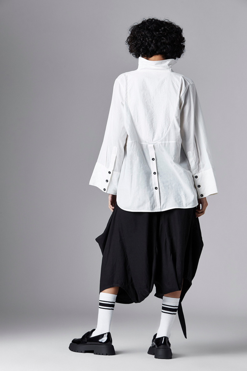 OVIA SHIRT cotton Tops and Shirts by Chola in white color for women Worldwide