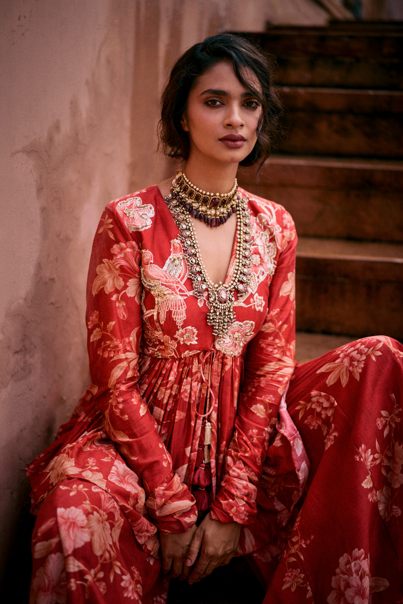 PH-2481 
Peplum 
Plazzoo Set by Paulmi & Harsh for women Worldwide