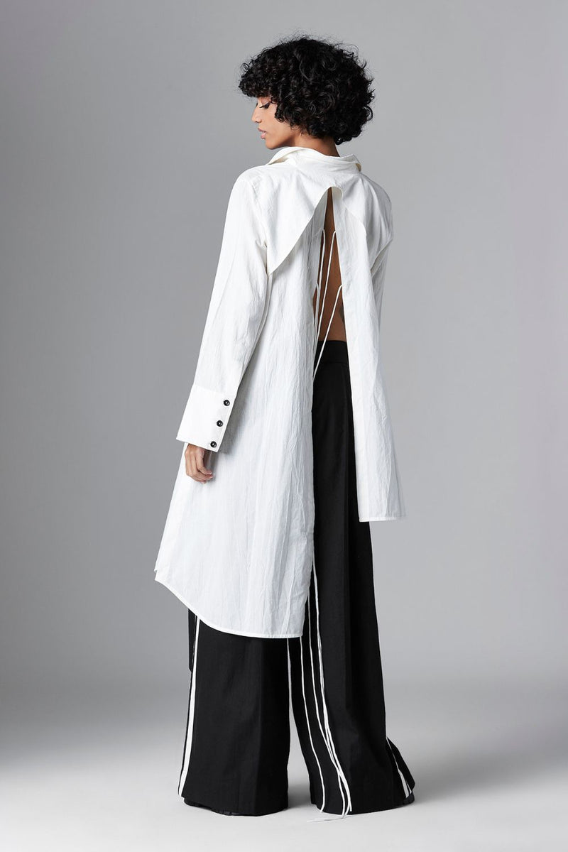 THEIA SHIRT cotton Tops and Shirts by Chola in white color for women Worldwide