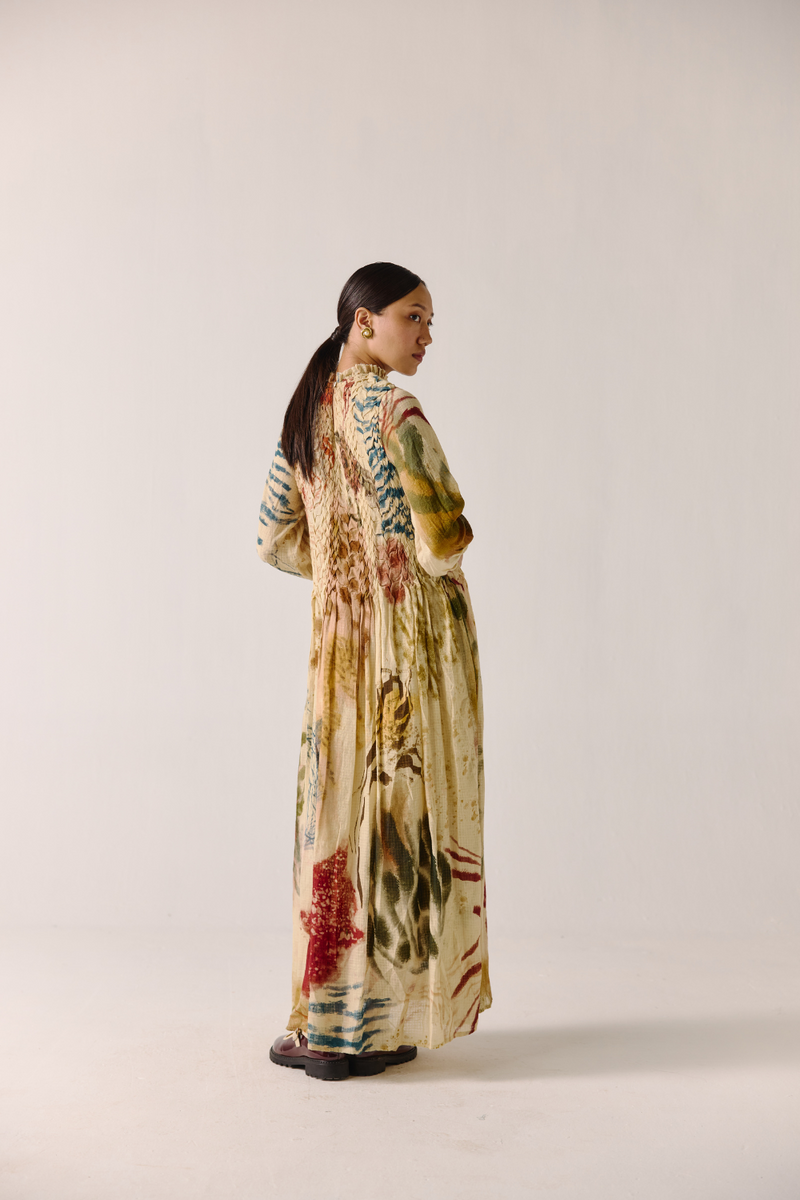 June Dress - Abstract cotton by CORD for women Worldwide