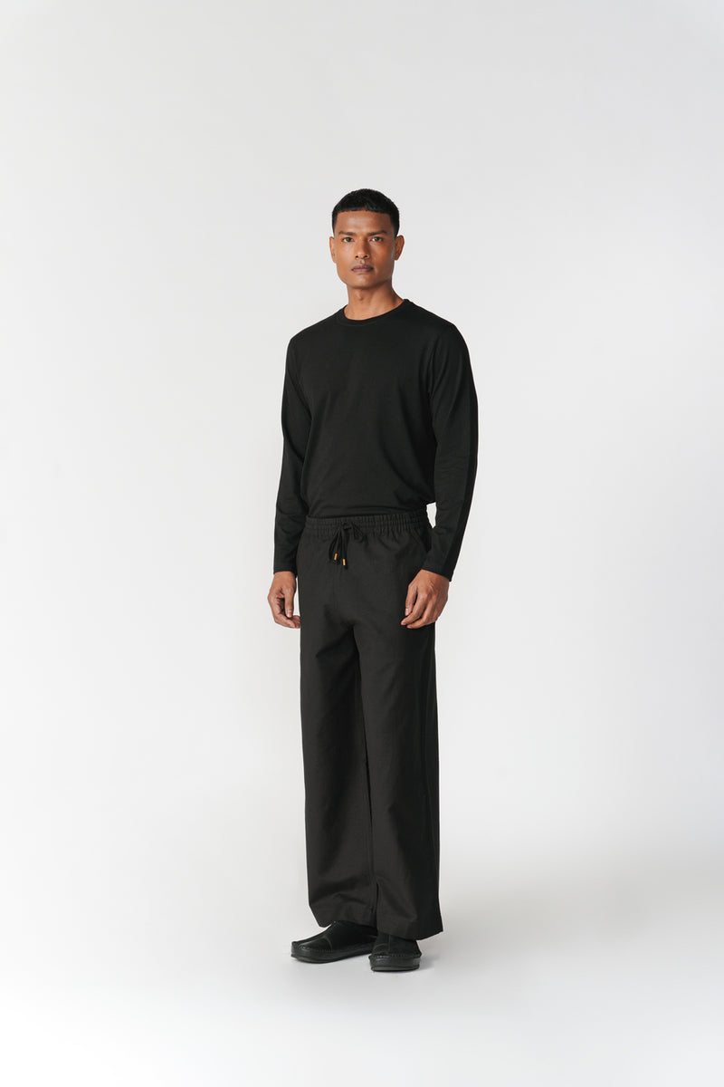 Ease Trousers pant/trouser by Turn Black in black for men Worldwide