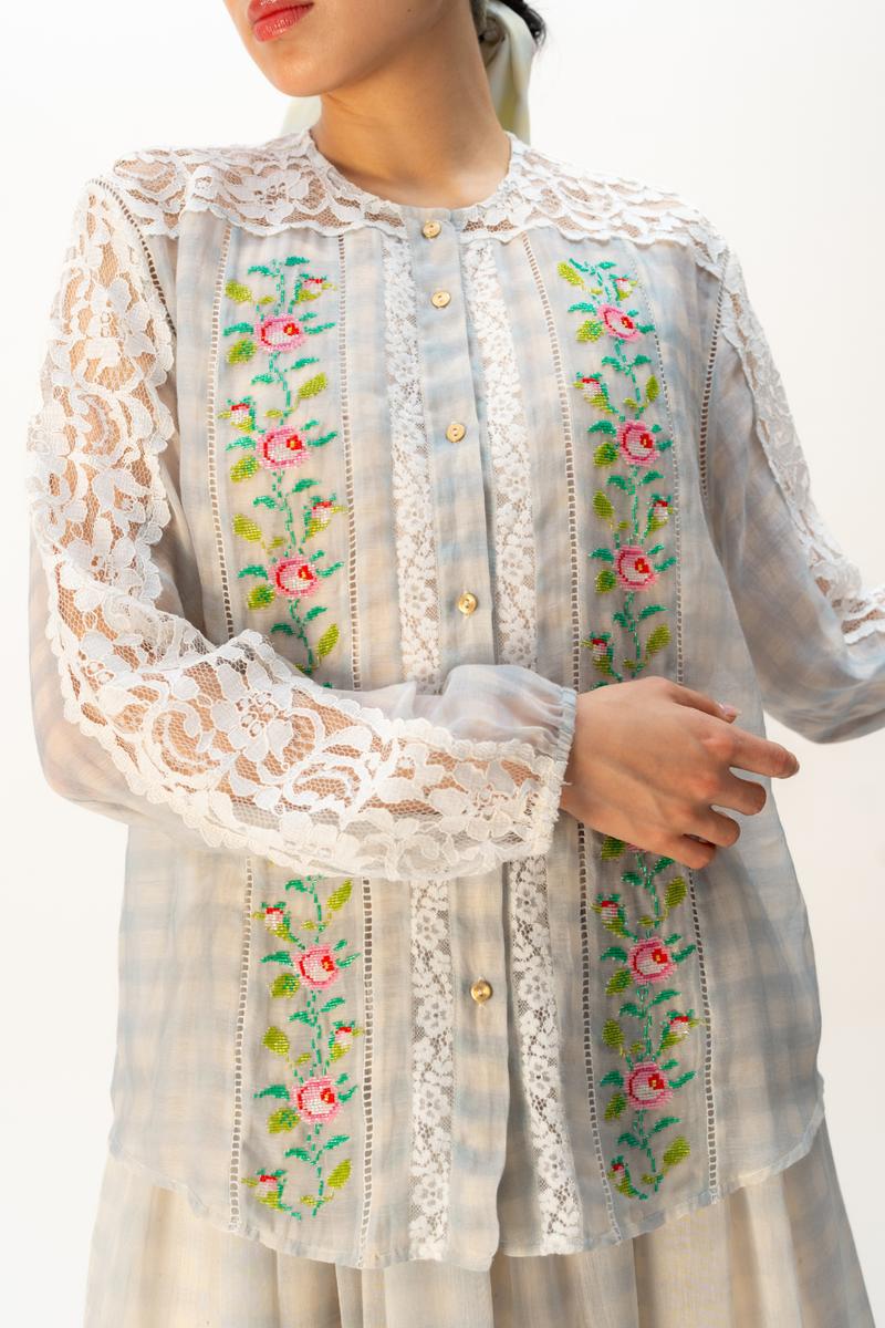 CLOUDBOUND SHIRT mul top/shirt by Ode to Odd in blue for women Worldwide