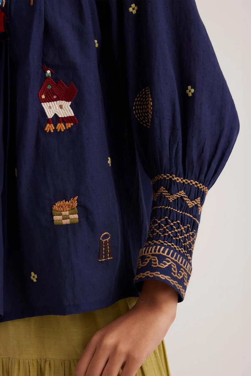 Farmer Top-Folk Ink cotton by CORD for women Worldwide