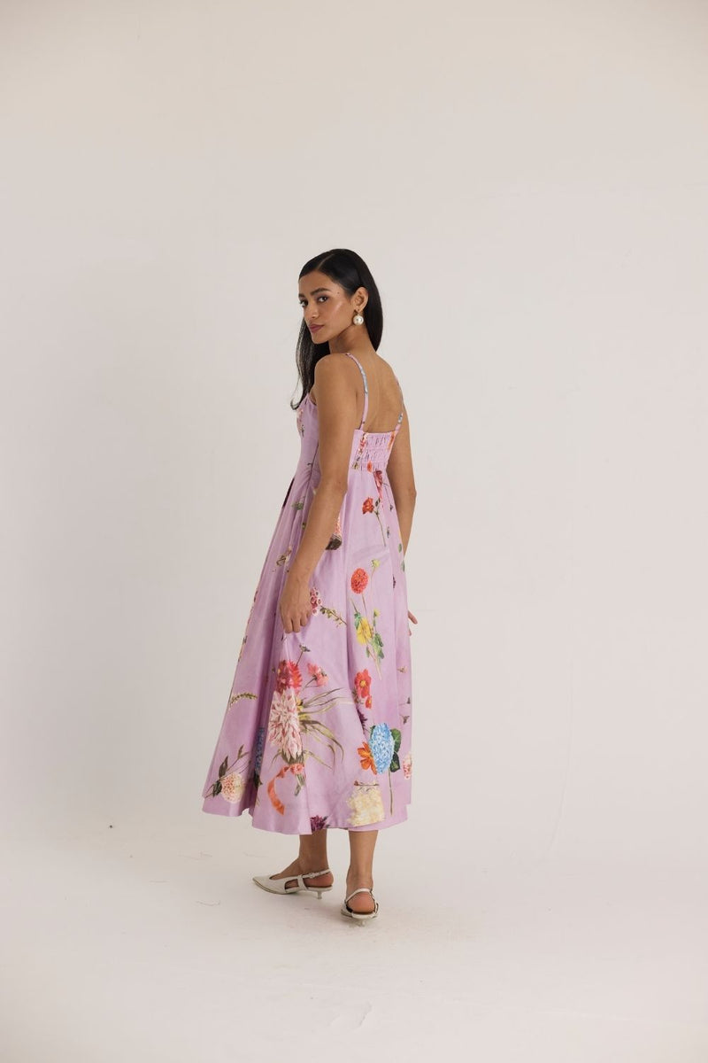 GIGGLE BERRY FLARED BRALETTE DRESS satin by Yam for women Worldwide