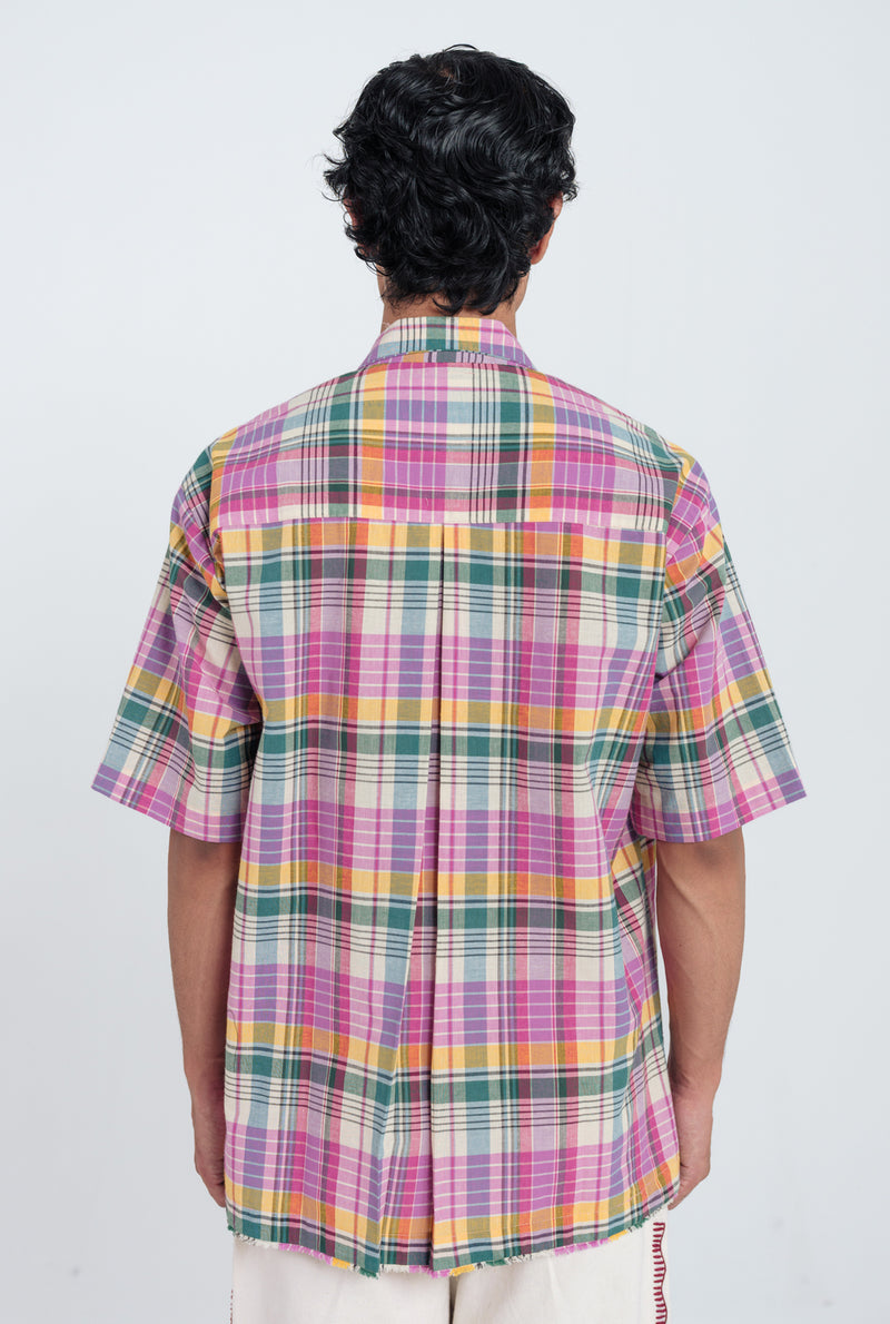 Sherbet Shirt cotton shirt by Jodi Men in pink, green, multi-colour for men Worldwide