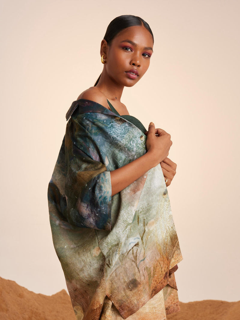 Unisex Oversized Shirt -Underwater Top & Tunics,Shirt by CORD for women Worldwide