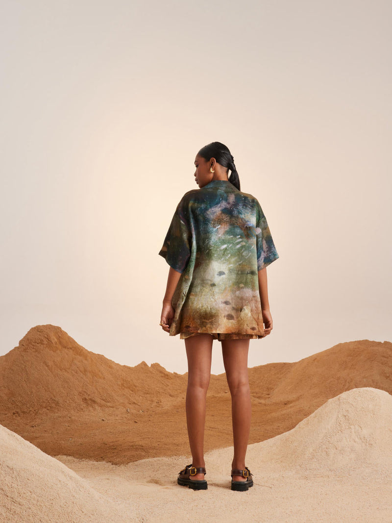 Unisex Oversized Shirt -Underwater Top & Tunics,Shirt by CORD for women Worldwide