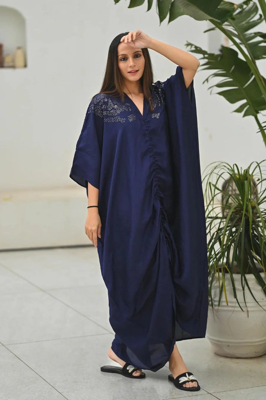 ZL24-10 Midnight Sky - Kaftan Blue-freesize