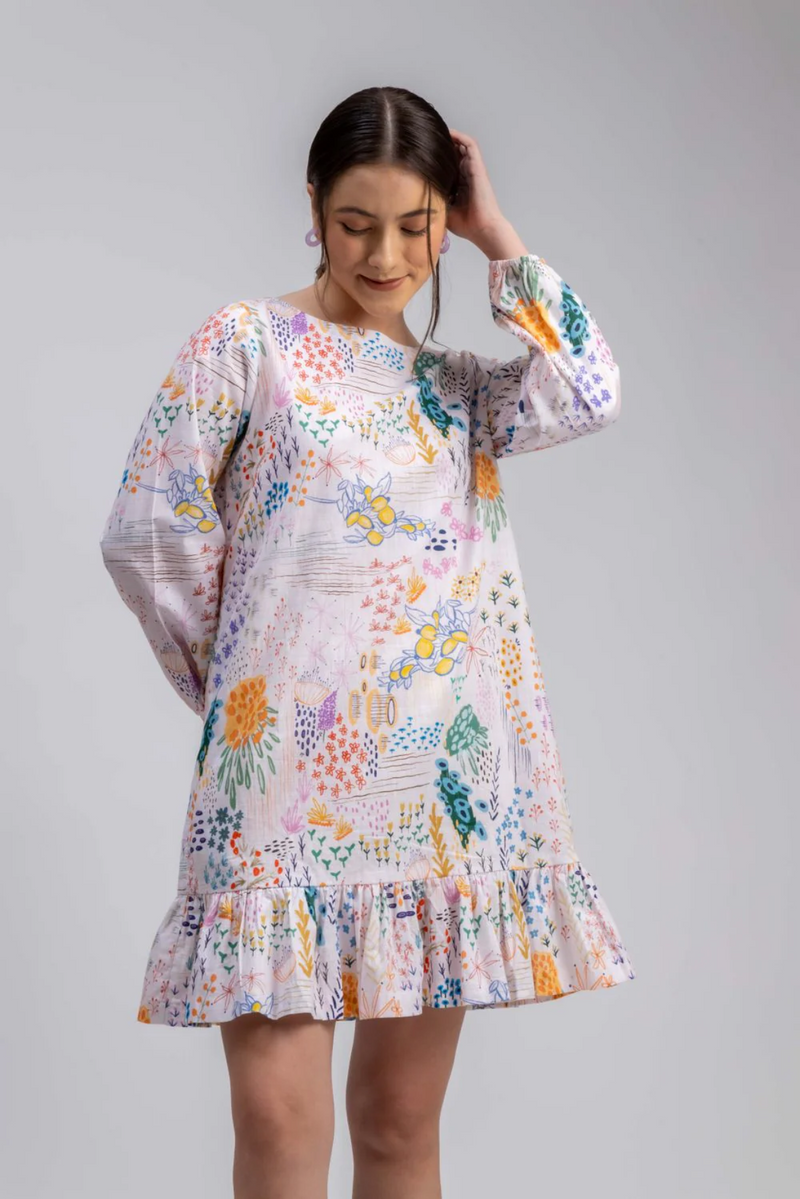 EVA PRINTED DRESS mul by Doodlage in multi color for women Worldwide
