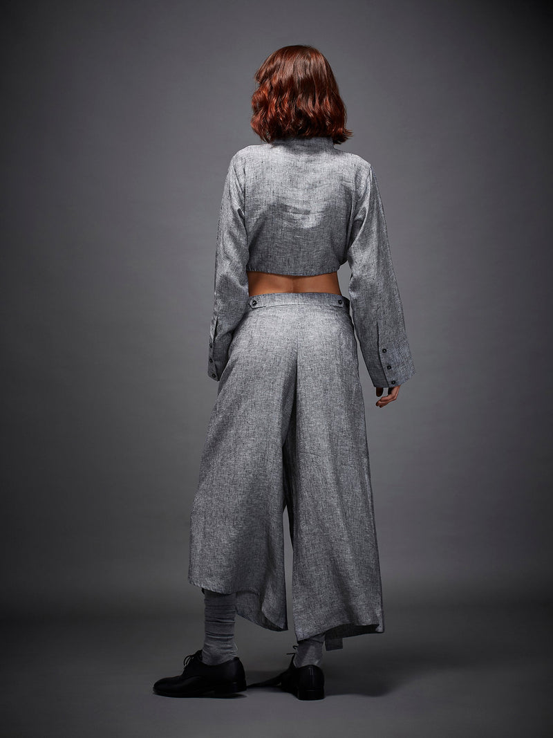 OLIVIA TROUSER by Chola in grey color for women Worldwide